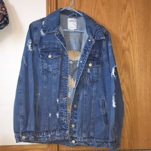 Cute Ripped Jean Jacket!!